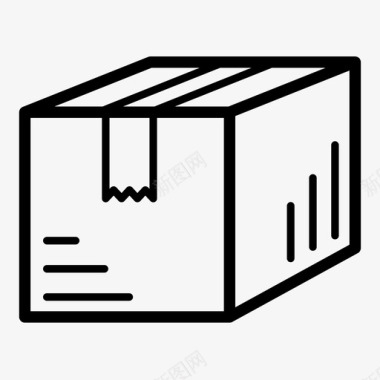 箱子储存包装图标图标