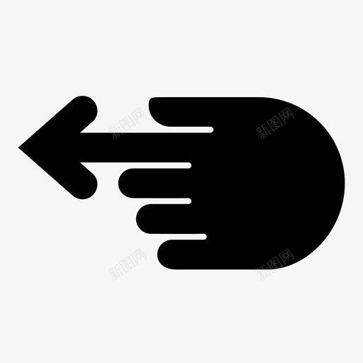 指向左指示左箭头图标svg_新图网 https://ixintu.com 导航 左箭头 指向 指向左 指向手 指向手指 指示 指针 路径
