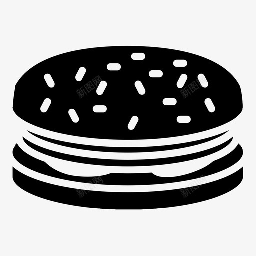汉堡包口味晚餐图标svg_新图网 https://ixintu.com 口味 快餐 晚餐 汉堡包 烧烤 食物 饮食 麦当劳