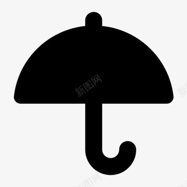 伞警卫保护图标图标