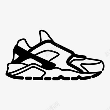 运动鞋huarache运动鞋鞋底图标图标