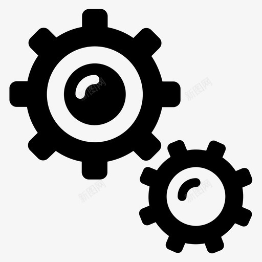 齿轮旋转换档图标svg_新图网 https://ixintu.com 换档 控制 旋转 机器 气泡图标 润滑脂 电机 设置 首选项 齿轮