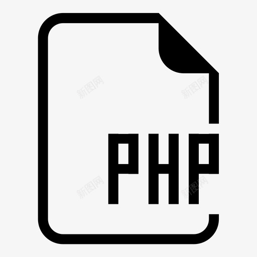 php文件文件类型文件名图标svg_新图网 https://ixintu.com php文件 文件名 文件扩展名 文件类型 文档