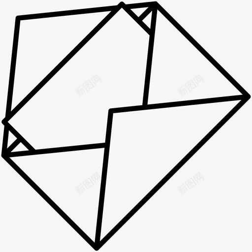 邮件打开信封公开信图标svg_新图网 https://ixintu.com 公开信 发送 打开信封 接收 邮件 邮局 邮政 邮政服务