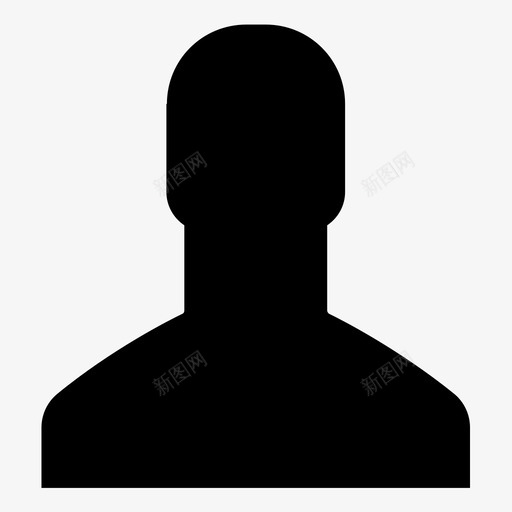 用户影子个人资料图标svg_新图网 https://ixintu.com 个人资料 人物 头像 影子 用户 男 界面 登录