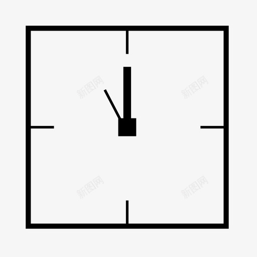 时钟时间秒表图标svg_新图网 https://ixintu.com 11点 小时 方形时钟 时钟 时间 最小值 正方形 秒表 计时器