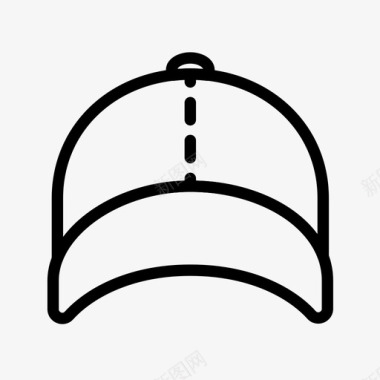 棒球帽款式按扣图标图标