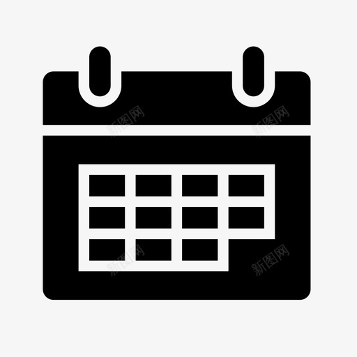 日历组织者计划图标svg_新图网 https://ixintu.com 任务 提醒 日历 时间 时间线 组织者 计划