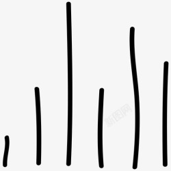 曲线线条山形均衡器草图信号图标高清图片