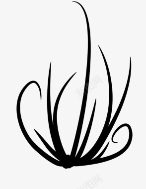 草藤蔓漩涡图标图标
