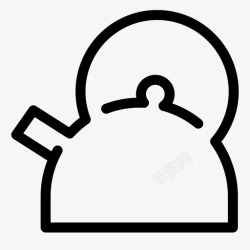 常用厨房用具水壶壶厨房用具图标高清图片