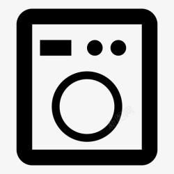 杂务洗衣机烘干机干衣机图标高清图片