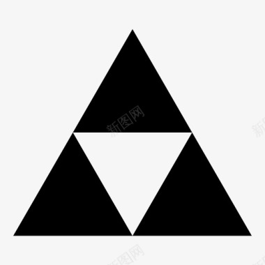 分形sierpinski三角形自相似图标图标