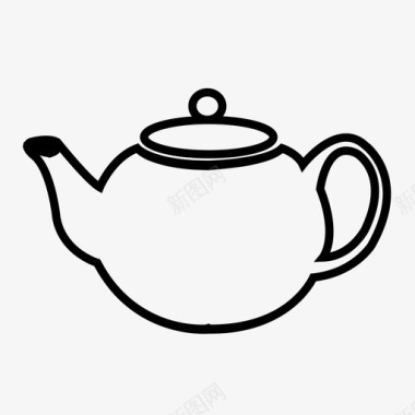 茶壶水饮料图标图标