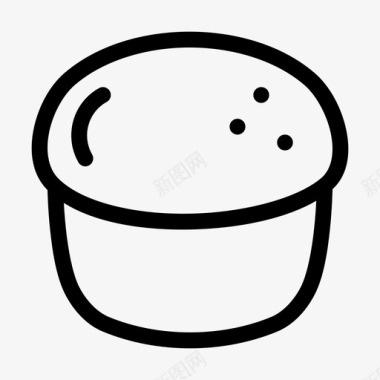 烤饼糕点松饼图标图标