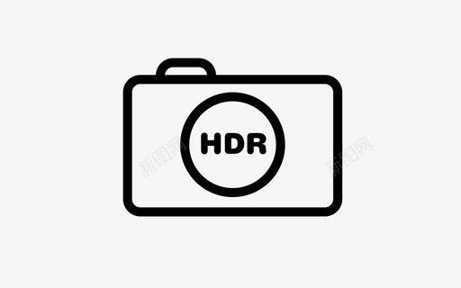 hdr照相机hdr照片hdr摄影图标图标