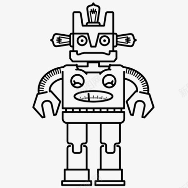 机器人机械仿生人图标图标