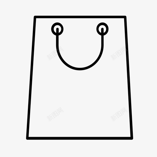 购物袋销售采购图标svg_新图网 https://ixintu.com 商场 市场 电子商务 结帐 购物袋 采购 销售