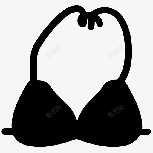 比基尼上衣胸罩俱乐部装文胸图标svg_新图网 https://ixintu.com 俱乐部装文胸 内衣 时尚 比基尼上衣 泳装 胸罩