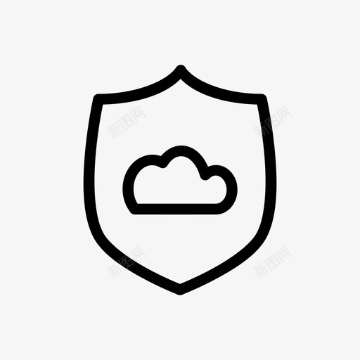 安全云存储屏蔽图标svg_新图网 https://ixintu.com 传输 保护 存储 安全 安全云 安全防护 屏蔽 数据