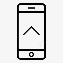 iphone导航智能手机向上轻扫图标高清图片