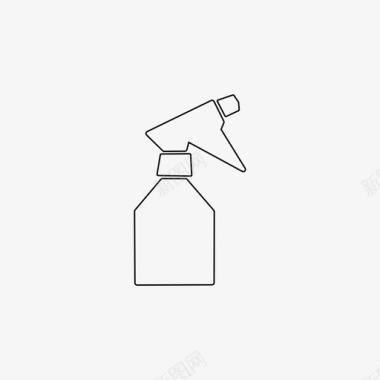 喷雾瓶洗涤剂净化器图标图标