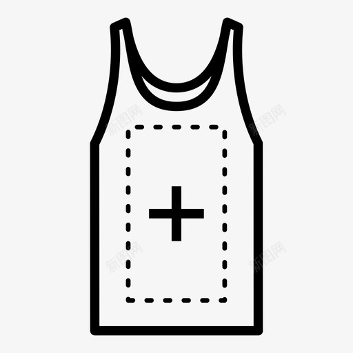 背心个性化加图标svg_新图网 https://ixintu.com 上传设计 个性化 加 加号 单件 印花 无袖 背心 衣服 衬衫