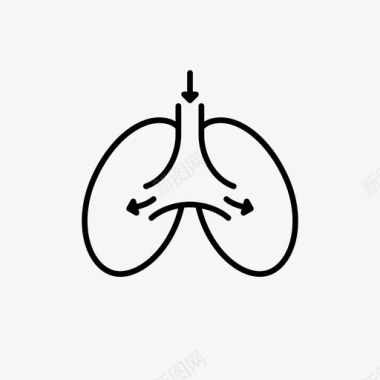 呼吸解剖学内脏图标图标