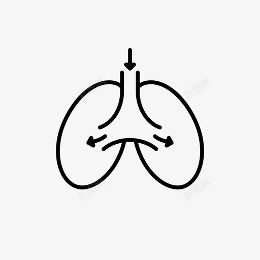 呼吸解剖学内脏图标svg_新图网 https://ixintu.com 人体医学 内脏 吸烟 呼吸 器官 烟雾 肺 肺系统 解剖学 计划