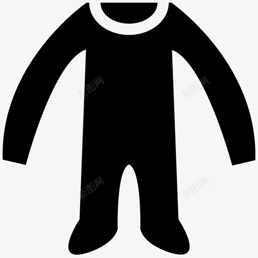 采购产品连体衣冬装睡衣图标svg_新图网 https://ixintu.com 儿童服装 儿童连体衣 冬装 婴儿服装 睡衣 童装 采购产品连体衣 针织连体衣