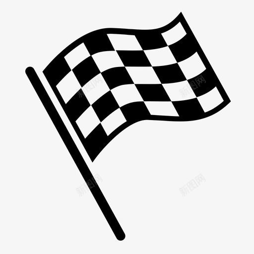 旗帜波浪比赛图标svg_新图网 https://ixintu.com f1 完成 方格 旗帜 比赛 汽车 波浪 终点线 道路和导航