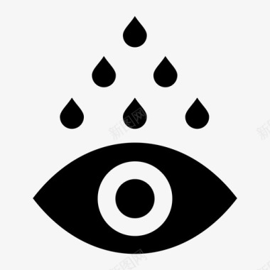 眼药水淋浴视力图标图标