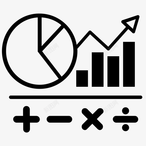 会计数学金融图标svg_新图网 https://ixintu.com 会计 分析 分析员 图表 技能 数学 计算 金融