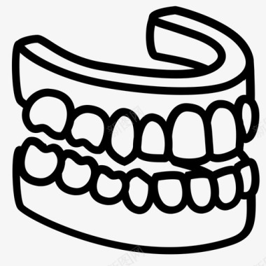 假牙牙列口腔图标图标