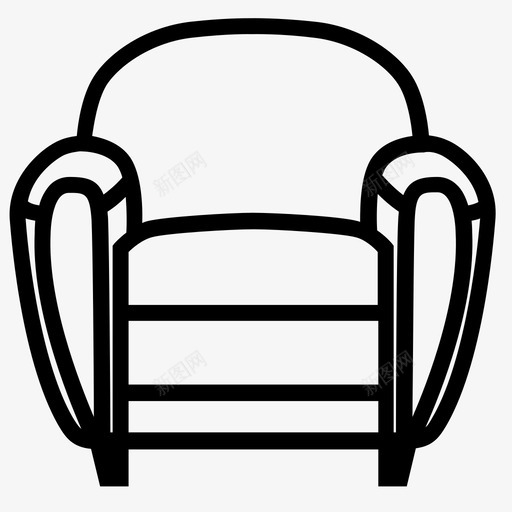 椅子沙发椅客厅图标svg_新图网 https://ixintu.com 喵喵叫 客厅 家 家具 房子 时尚 椅子 沙发椅 舒适 装饰