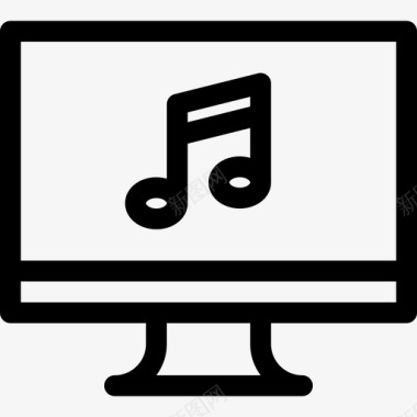 电脑音乐服务器屏幕图标图标