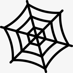 缠结蜘蛛网网线图标高清图片