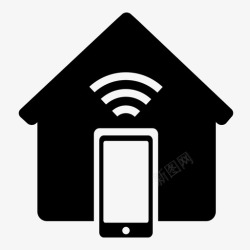 wifi智能家居智能家居智能手机信号图标高清图片