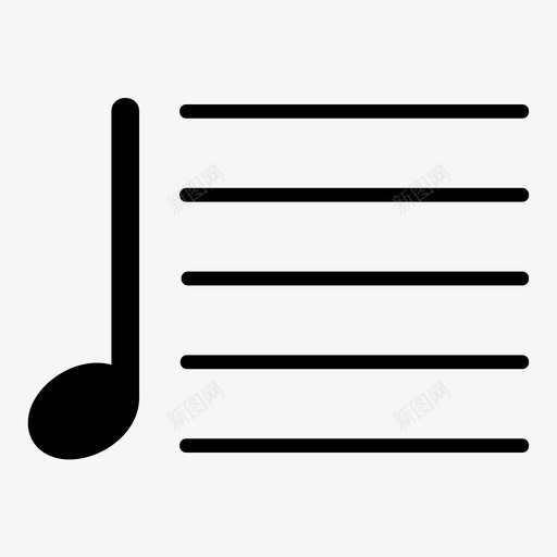 音符音乐家乐谱图标svg_新图网 https://ixintu.com midi 乐谱 汇编 音乐家 音符