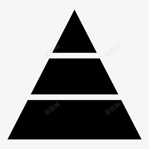 层次结构三角形形状图标svg_新图网 https://ixintu.com 三角形 多边形 对象 层次结构 形式 形状 金字塔 食物金字塔