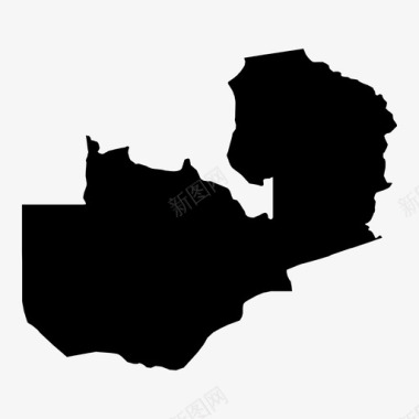赞比亚非洲国家图标图标