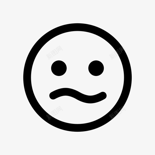 困惑犹豫不决笑脸图标svg_新图网 https://ixintu.com 困惑 恶心 情绪 犹豫 犹豫不决 笑脸 脸 表情