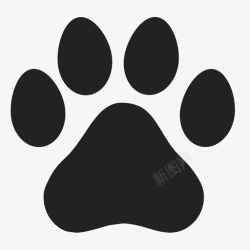 野生动物的爪印爪印狗脚野生动物图标高清图片