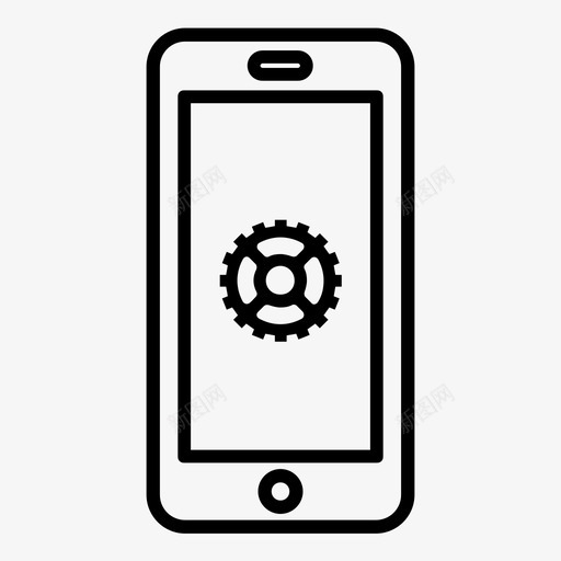手机设置用户界面智能手机图标svg_新图网 https://ixintu.com iphone 屏幕 手持设备 手机 手机设置 智能手机 用户界面 界面 超赞的轮廓图标 首选项