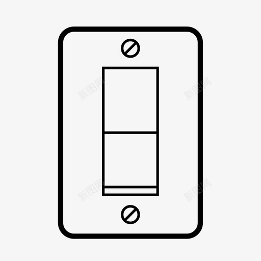 电灯开关关开图标svg_新图网 https://ixintu.com 关 开 电灯开关 线性结构