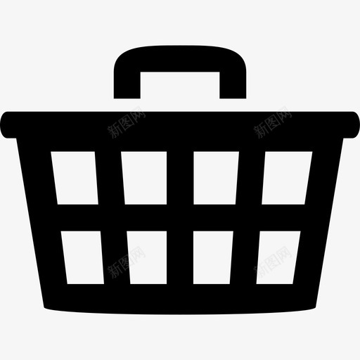 购物篮物品杂货图标svg_新图网 https://ixintu.com 推车 携带 杂货 物品 结帐 袋子 购买 购物篮