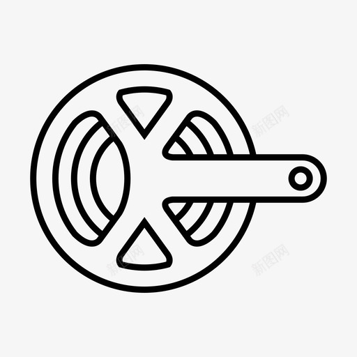 链轮自行车传动系统图标svg_新图网 https://ixintu.com 传动系统 自行车 链轮