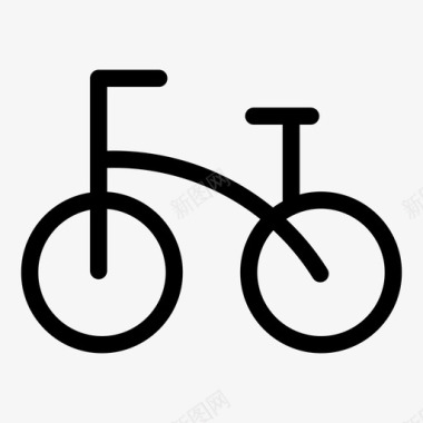 自行车骑自行车通勤图标图标
