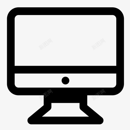 显示器苹果电脑图标svg_新图网 https://ixintu.com mac 分辨率 屏幕 旅行 显示器 桌面 电脑 硬件 苹果