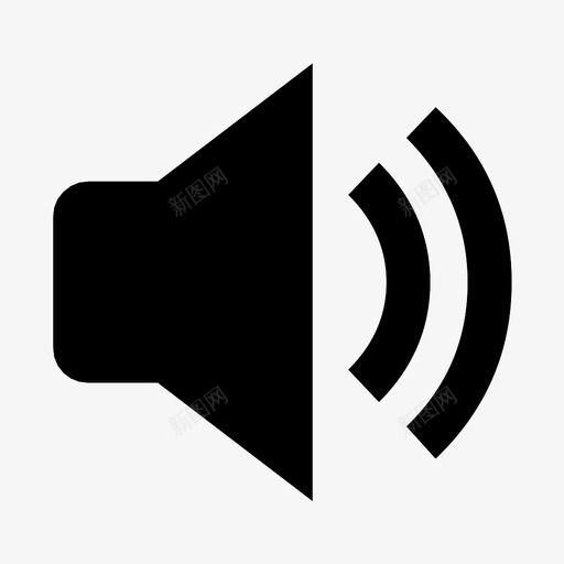 扬声器音量控制非静音图标svg_新图网 https://ixintu.com 中扬声器音量 中音量 声音 扬声器 扬声器音量中 非静音 音乐 音量控制